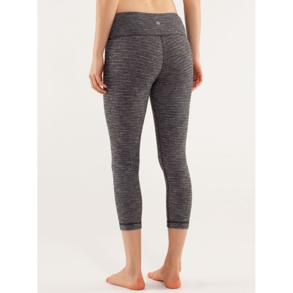 lululemon athletica Pants - Lulu Wunder Under Crop Coco Pique Skinny Yoga Pant